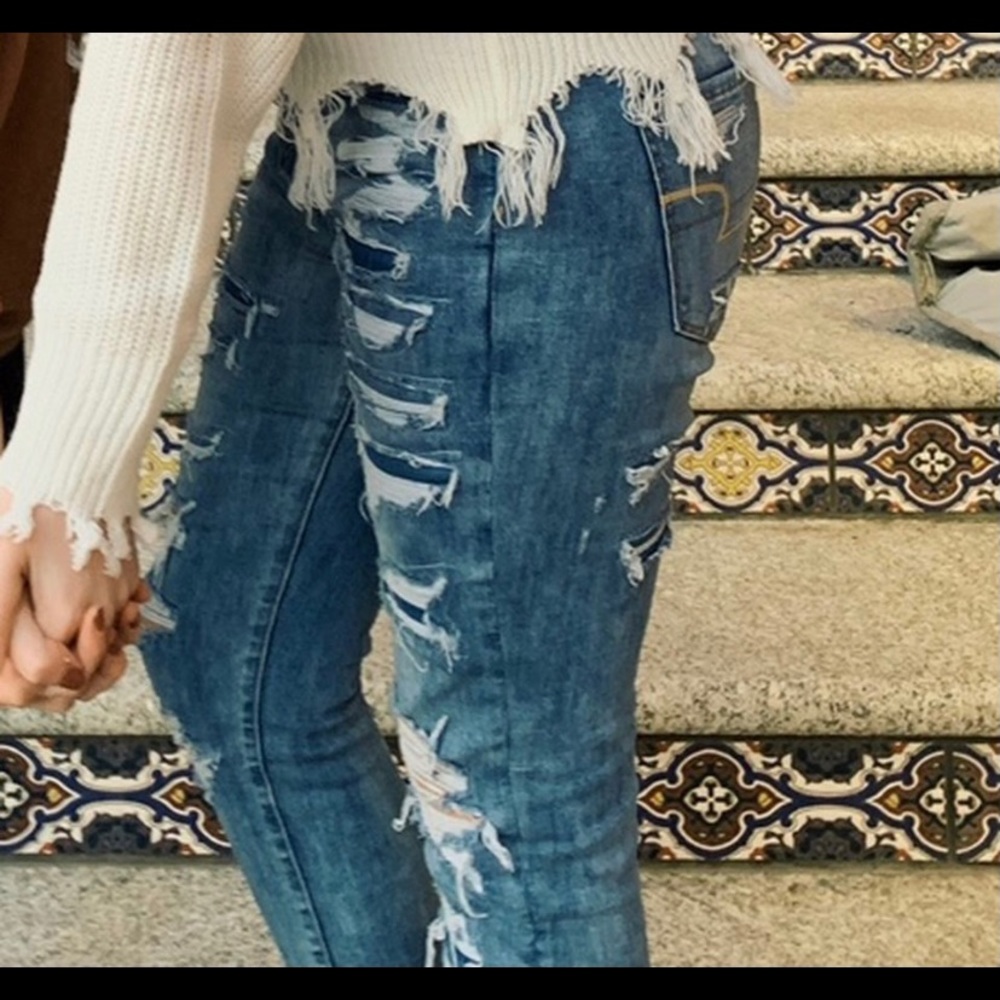 American Eagle curvy high rise jeggings